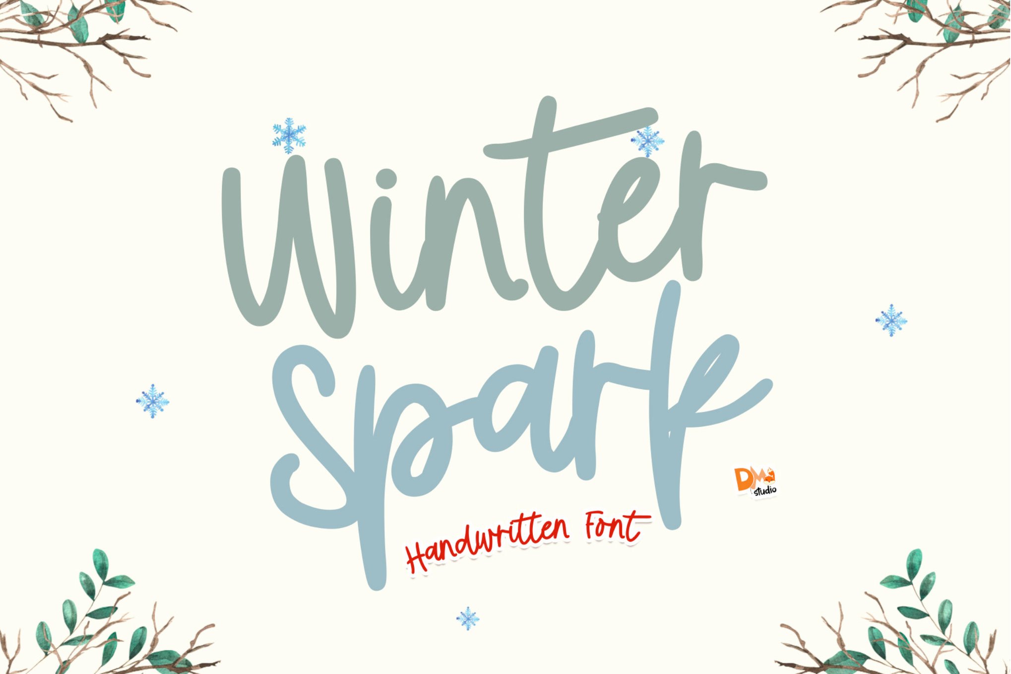 Winter Spark - Snowflakes Font
