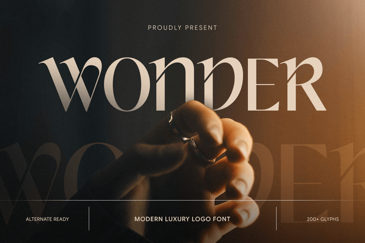 Wonder - Modern Luxury Logo Font