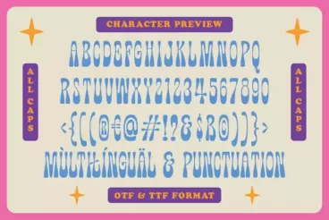 First alternate image for Wonkids Bold Psychedelic Font