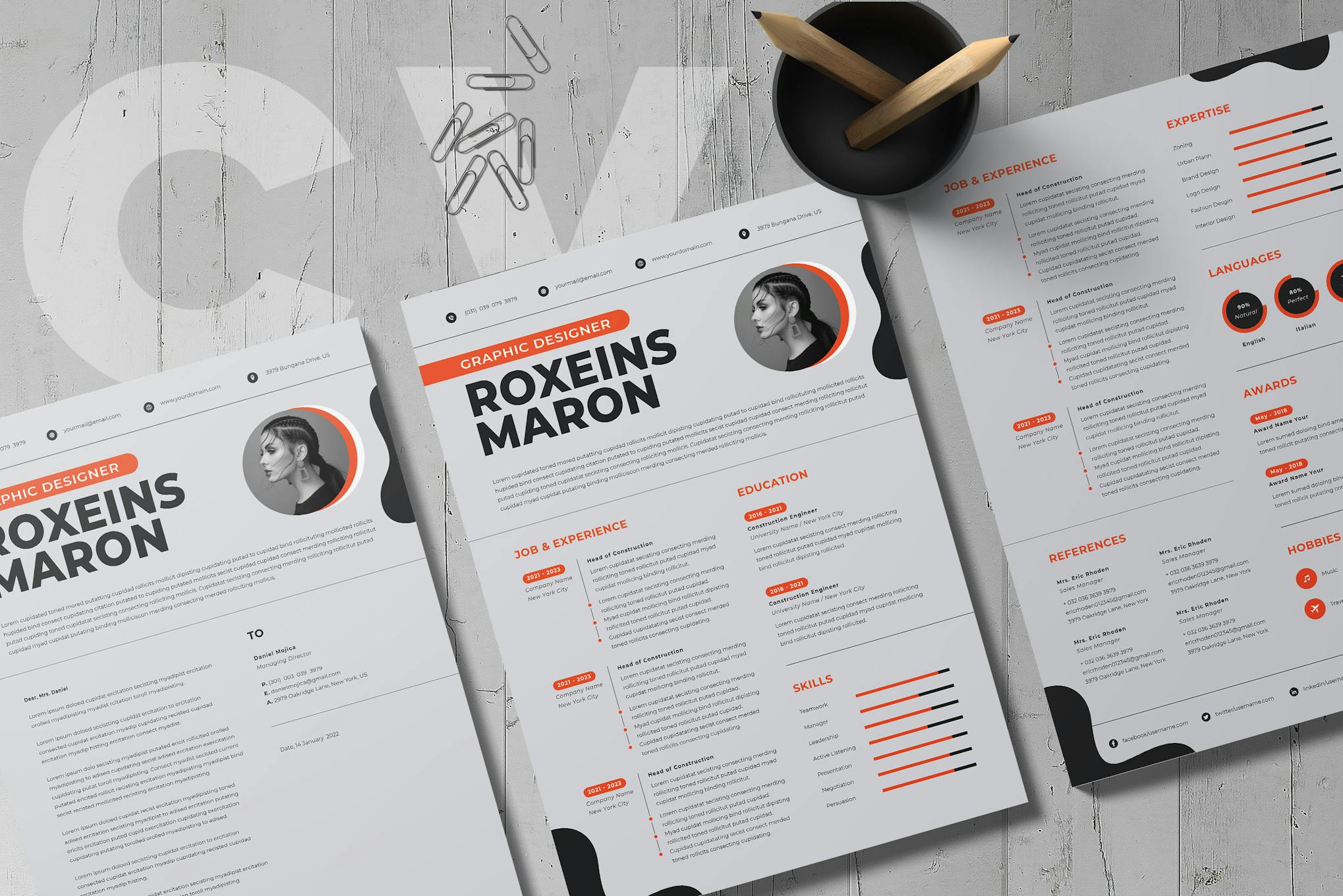 Word Resume Template for Marketers