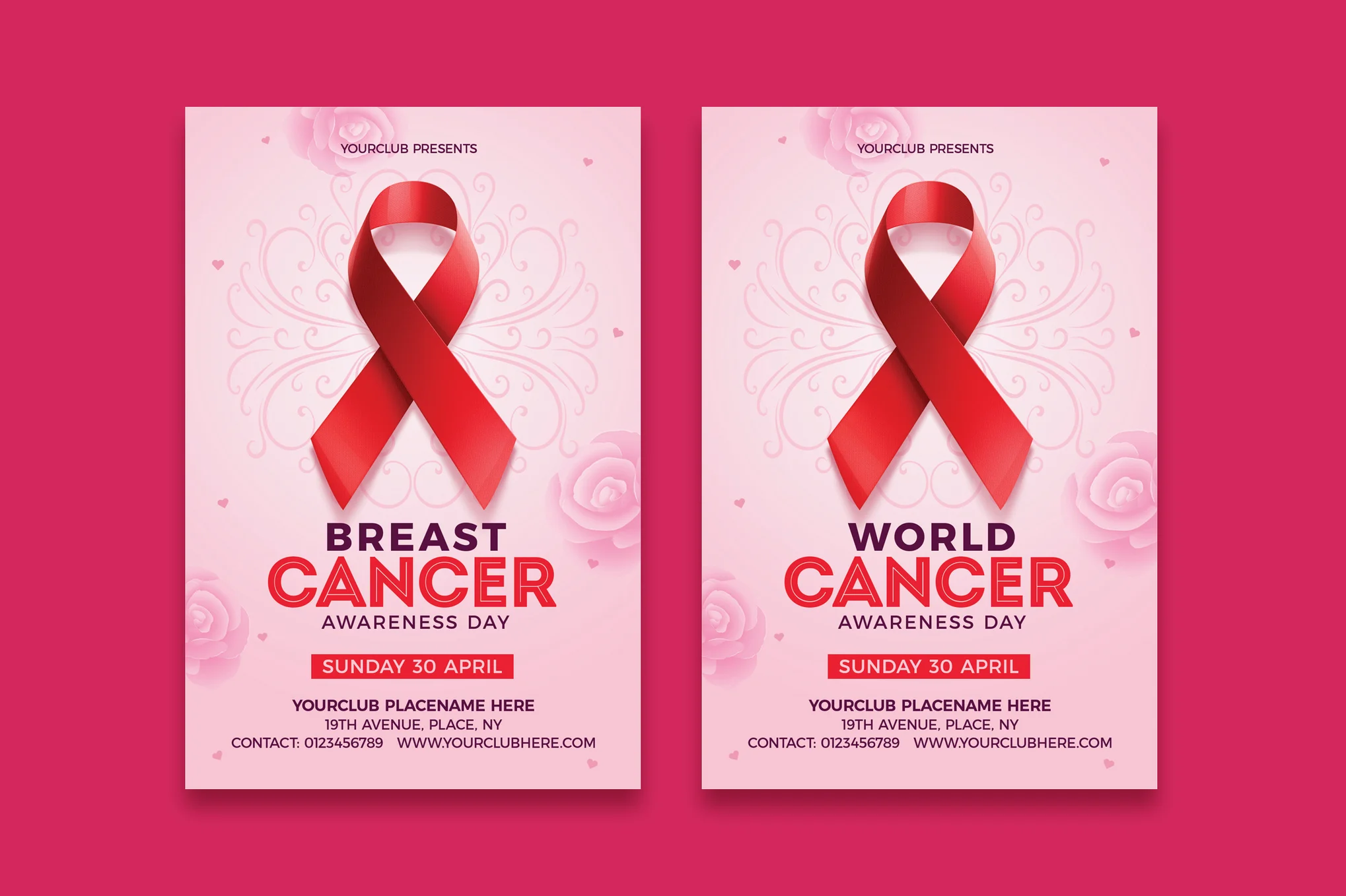 World Cancer Day Flyer Template