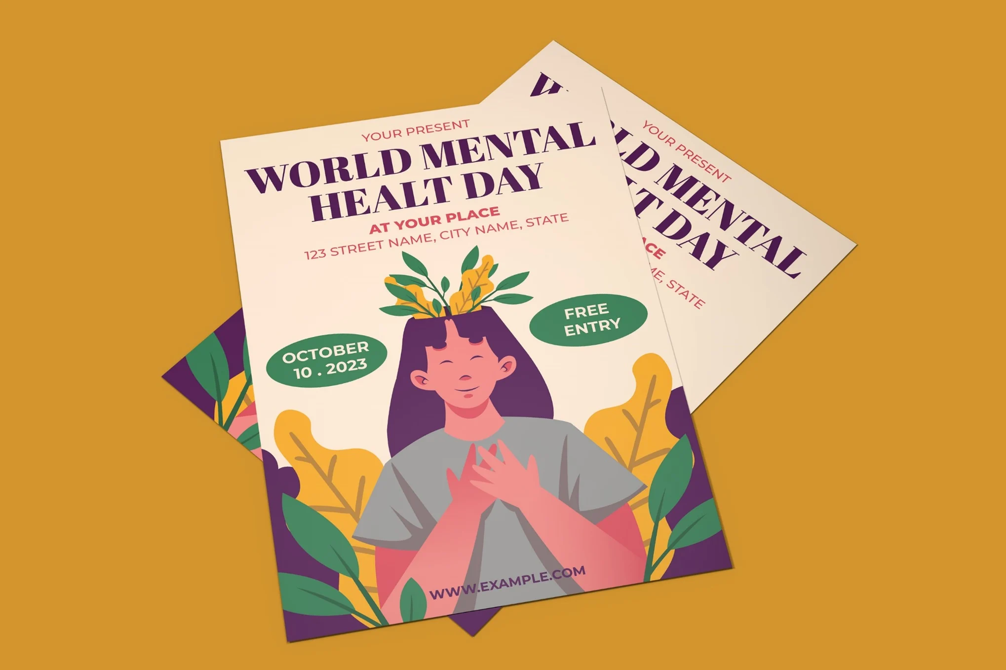 World Mental Health Day Poster Template