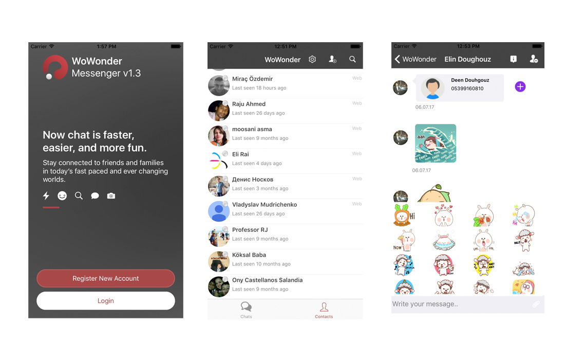 wowonder messenger ios app template