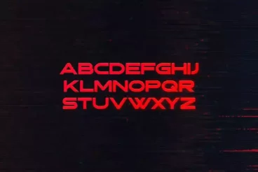 Second alternate image for Wraith Cyberpunk Display Font