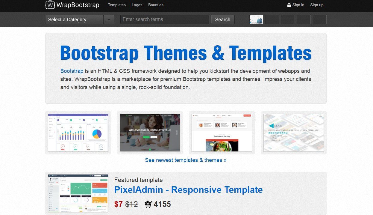 wrapbootstrap 20+ Awesome Resources for Bootstrap Lovers design tips 