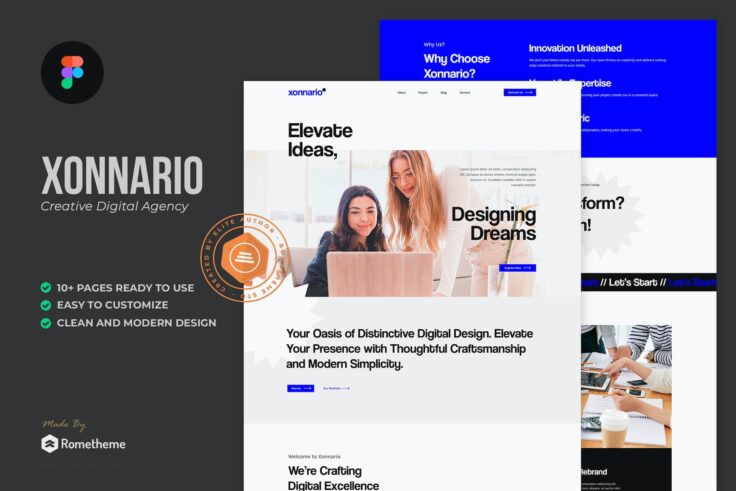 View Information about Xonnario Creative Agency Website Template