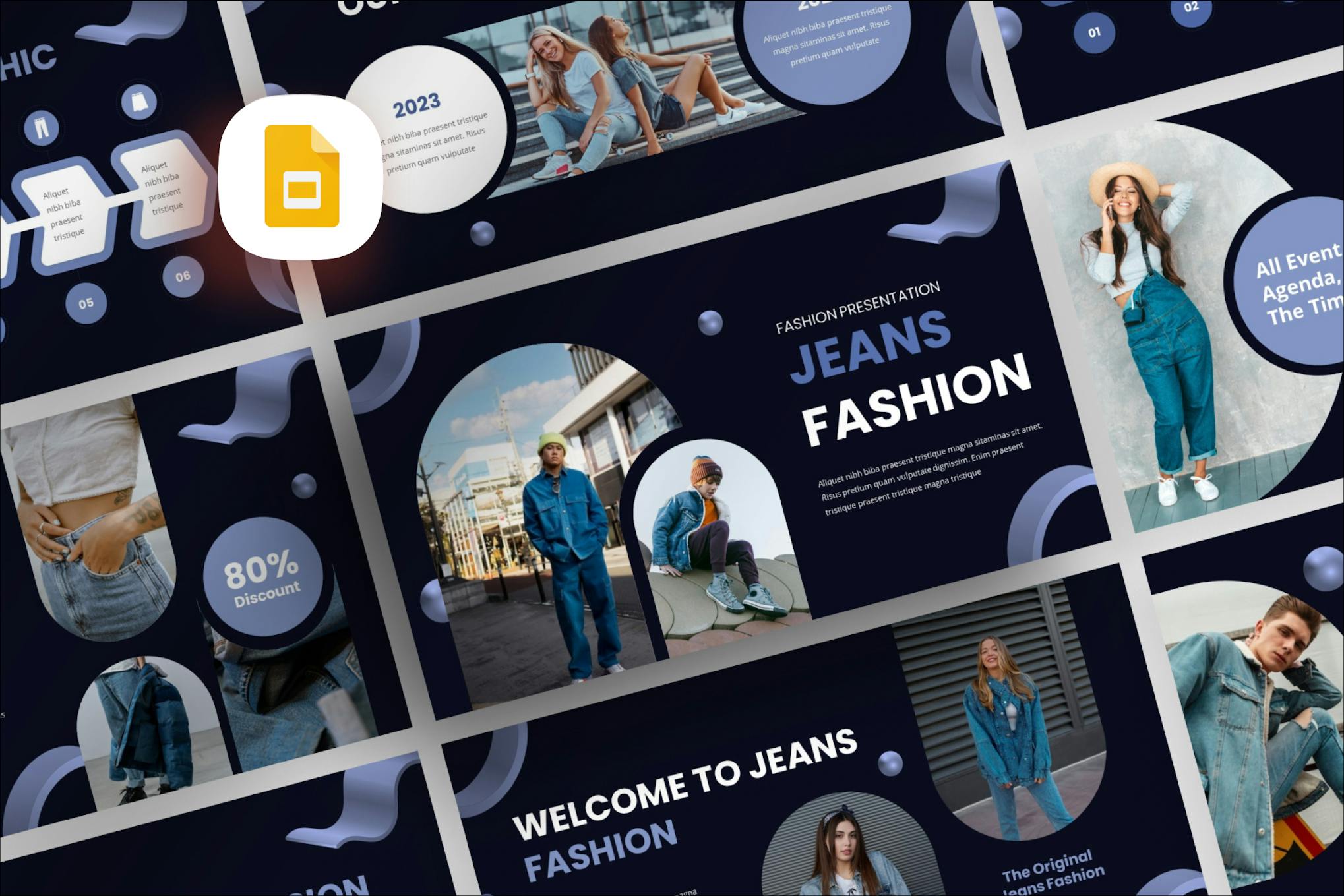 Y2K Modern Fashion Google Slide Template