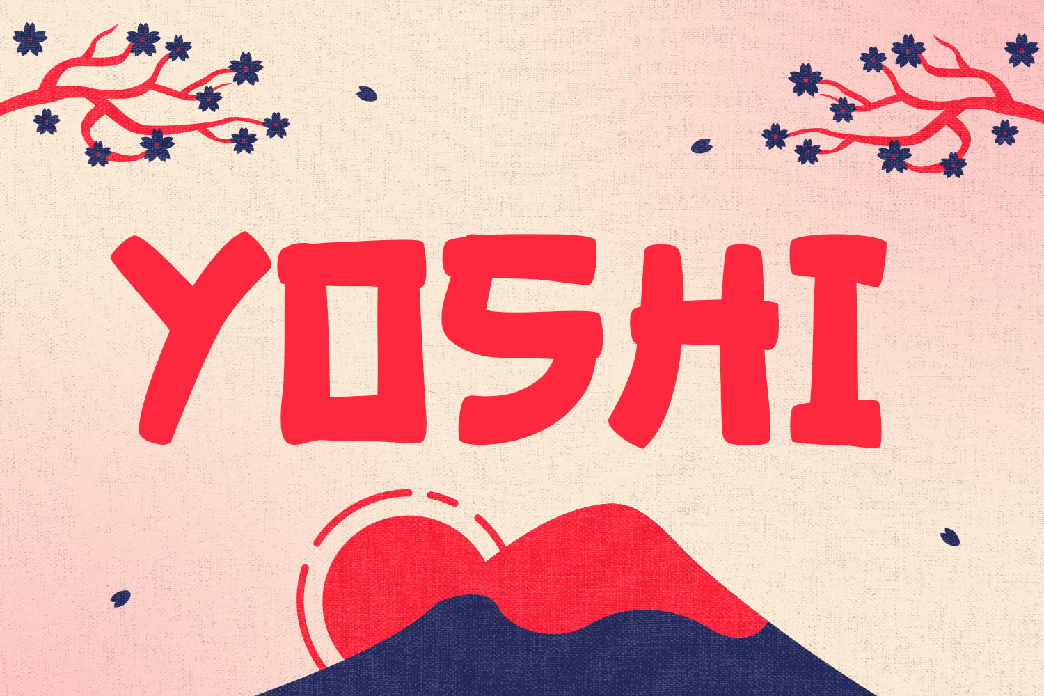 Yoshi - Decorative Japanese Display Font