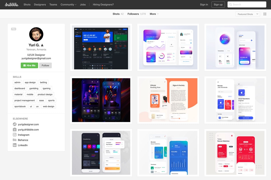 yurig 10+ Best Free Portfolio Website Tools & Templates in 2021 design tips 