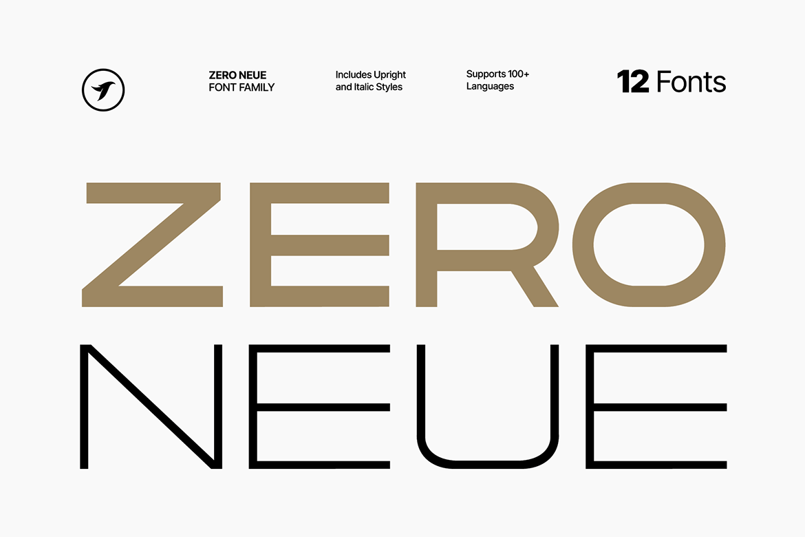 Zero Neue - Title & Headline Font Family