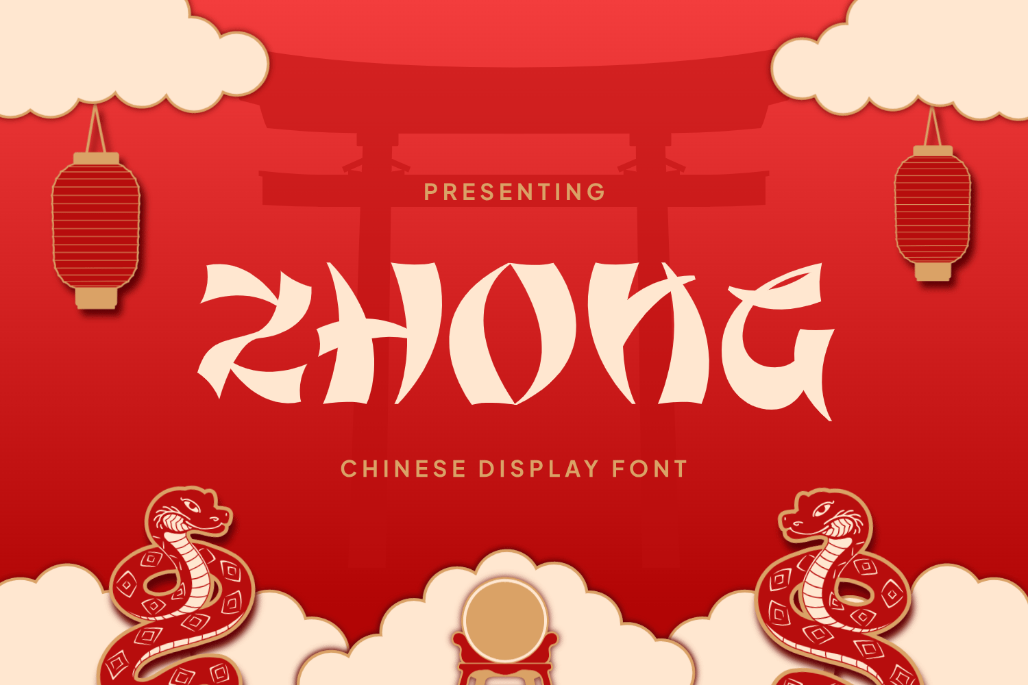 Zhong - Traditional Asian Font