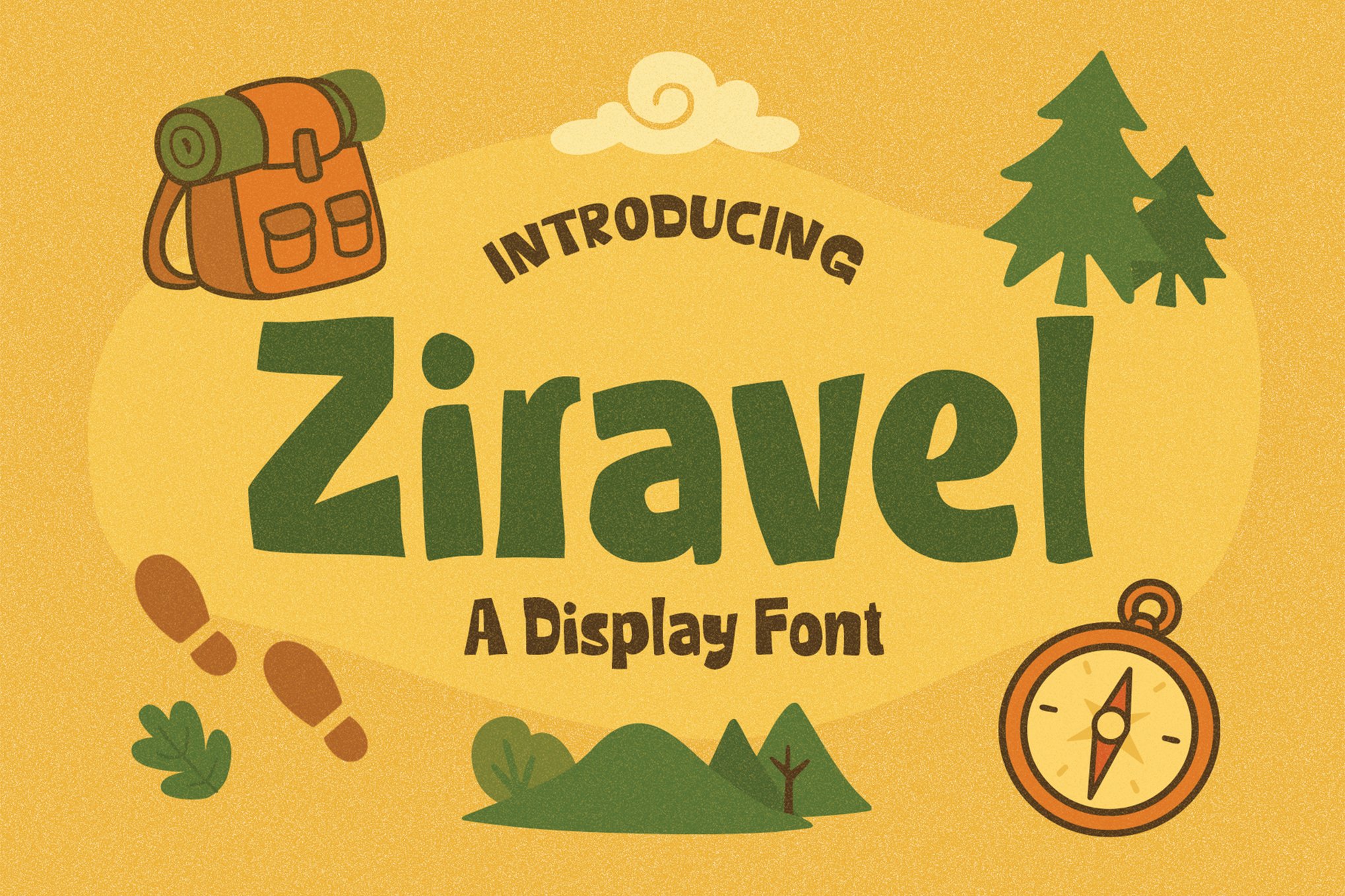 Ziravel - Playful Outdoor Safari Font